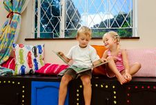 Happy Story Time Royalty Free Stock Photography
