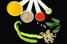 Measuring Spices Royalty Free Stock Photo Measuring Spices Royalty Free Stock Photo