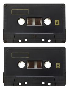 Audio Cassette Isolated Stock Photos