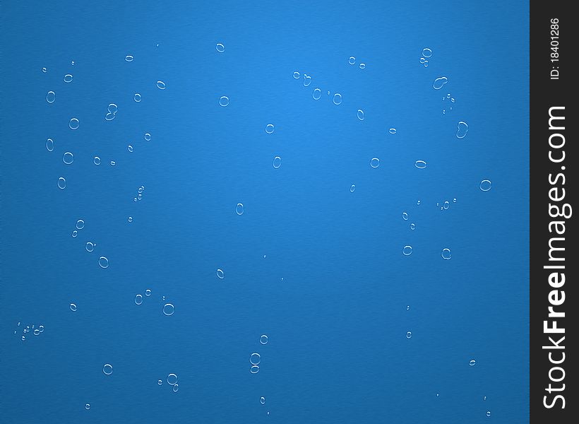 Raindrops on a blue surface. Raindrops on a blue surface.