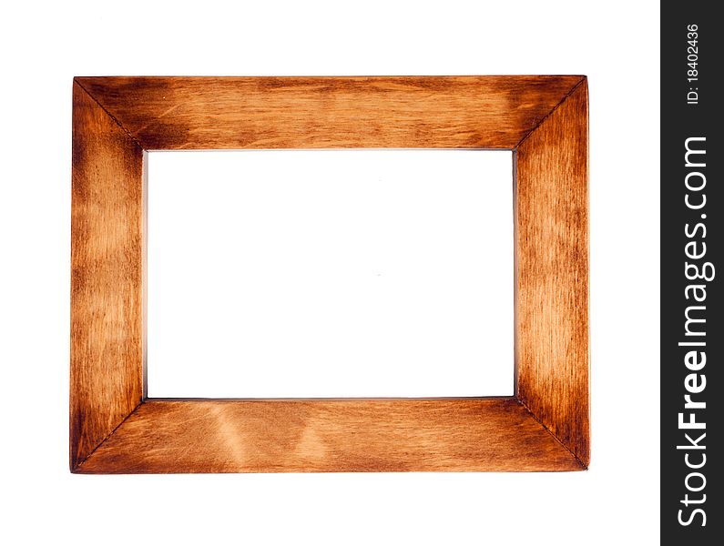 Wooden Black Frame With A Decorative Pattern