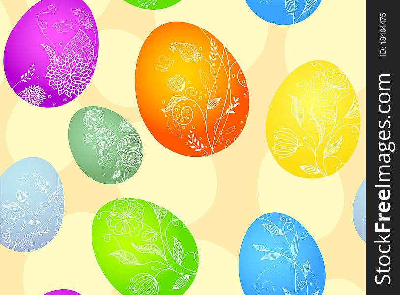 Eggs Easter Pattern