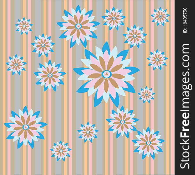 Abstract background with flowers. Illustrations. Abstract background with flowers. Illustrations