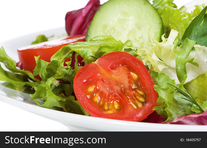 Salad with vegetables and greens