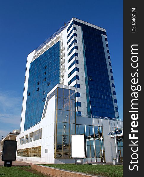 Building of hotel ashore black sea in krymu. Building of hotel ashore black sea in krymu