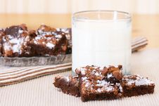 Brownies And Milk Stock Images Brownies And Milk Stock Images