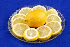Lemon With Slices Royalty Free Stock Photography Lemon With Slices Royalty Free Stock Photography