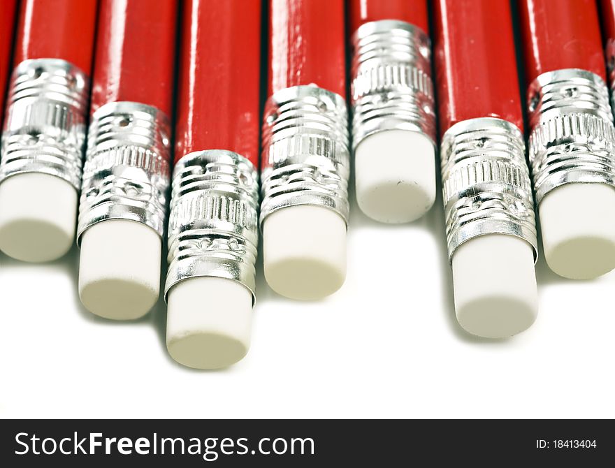 Close Up Macro O Red Pencils
