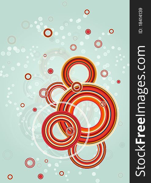 Abstract circles design. Vector background