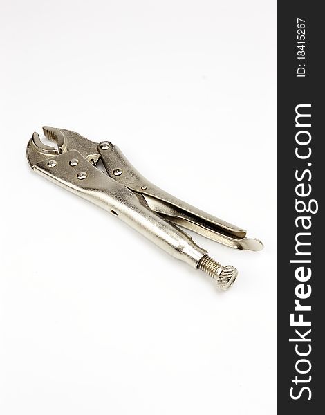 Pliers adjustable on a white background