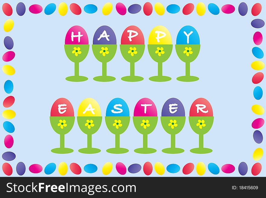 Happy Easter Frame Design
