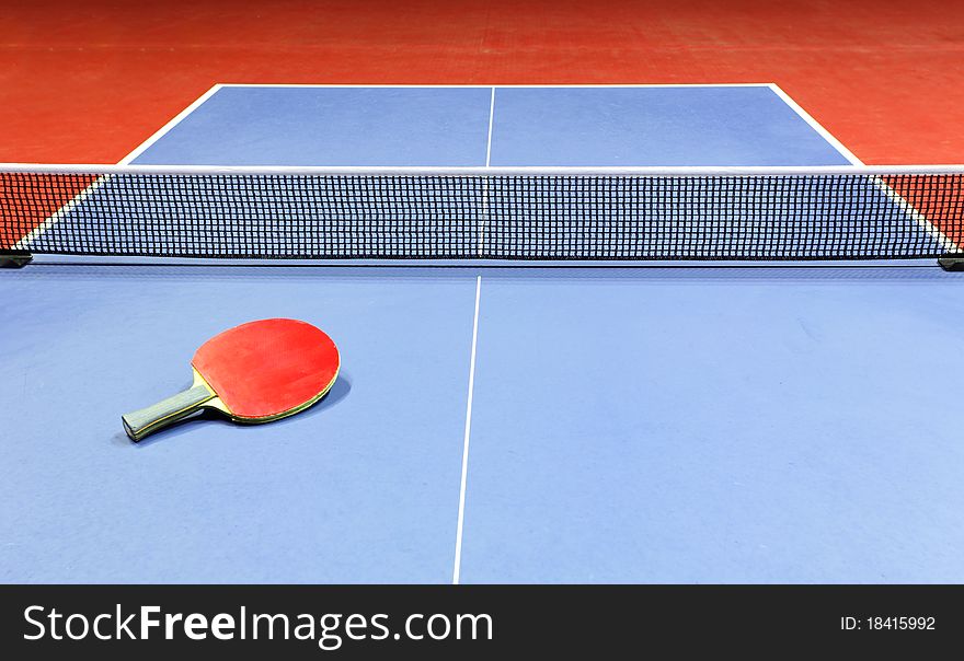 Equipment for table tennis - racket, ball, table