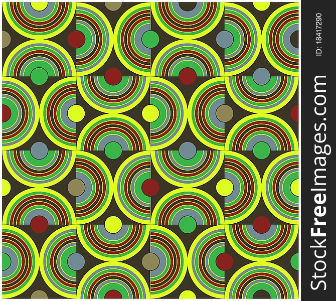 Circle Pattern Green