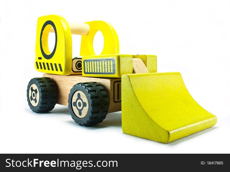 Toy car with white background