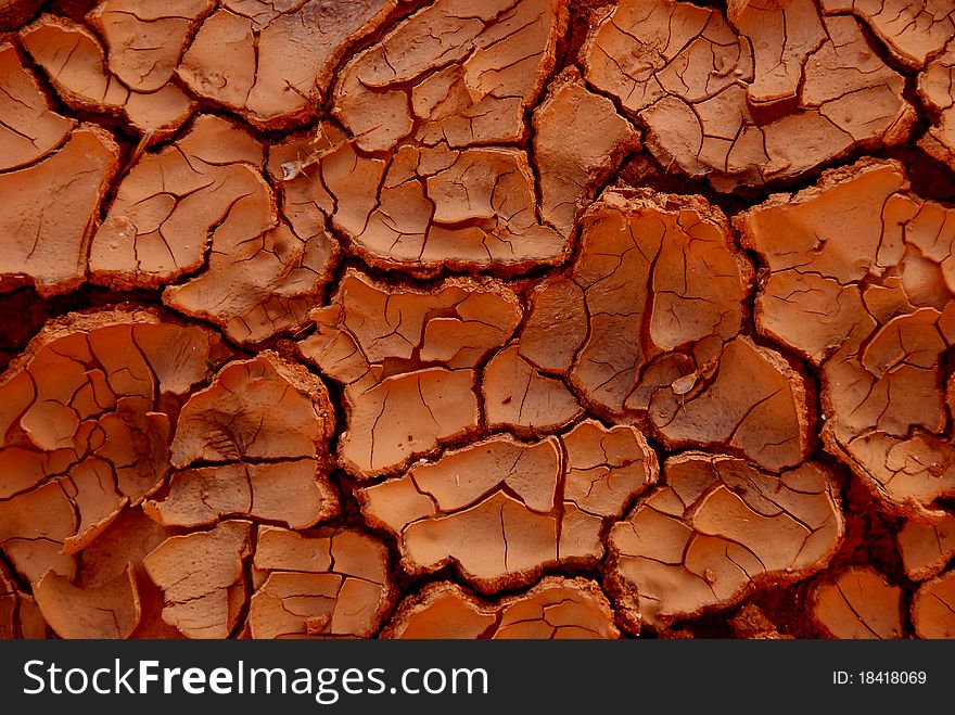 Cracked earth in dry desert. Cracked earth in dry desert