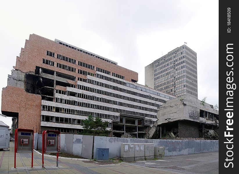 Disturbed Building In Belgrad