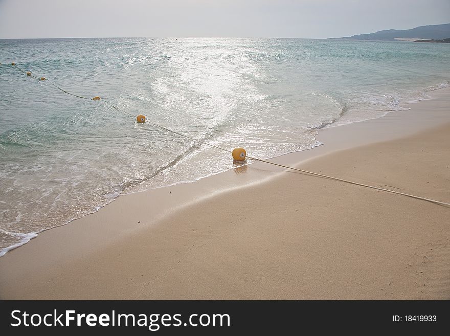 Lances beach of Tarifa at Cadiz Andalusia in Spain. Lances beach of Tarifa at Cadiz Andalusia in Spain