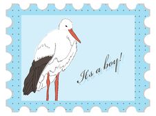 Baby Shower Stamp Royalty Free Stock Images Baby Shower Stamp Royalty Free Stock Images