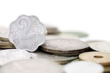 Old Indian Coins Isolated Royalty Free Stock Photo Old Indian Coins Isolated Royalty Free Stock Photo