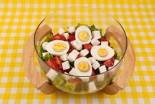 Fresh Salad With Eggs Stock Photo Fresh Salad With Eggs Stock Photo