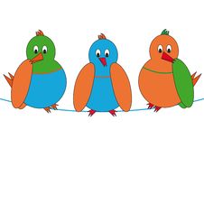 Cartoon Birds Stock Image Cartoon Birds Stock Image