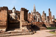 Wat Mahatat Sukhothai History Park Stock Images Wat Mahatat Sukhothai History Park Stock Images