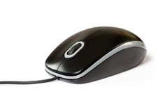 Black Computer Mouse Royalty Free Stock Image Black Computer Mouse Royalty Free Stock Image