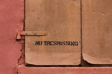No Trespassing Stock Photo No Trespassing Stock Photo