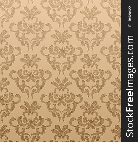 Seamless Damask Wallpaper