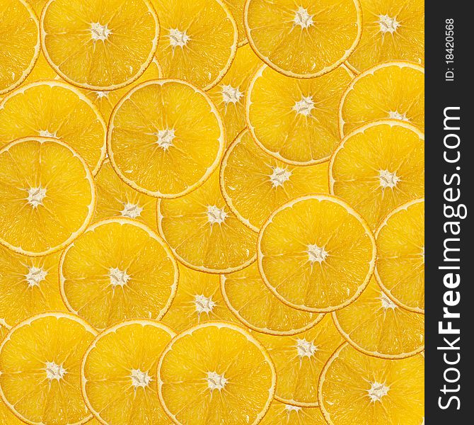 Oranges arraged as juicy background. Oranges arraged as juicy background
