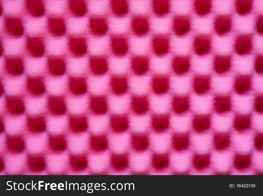 Rough pink sponge texture