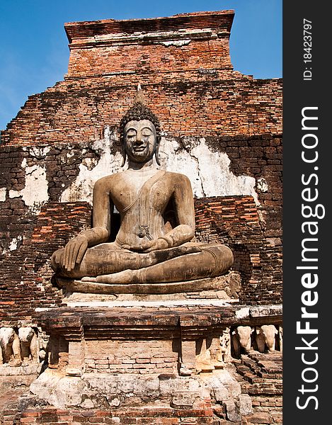 Wat mahatat sukhothai history park in thailand