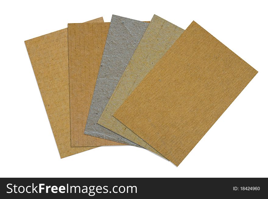 Recycle paper isolated on white background. Recycle paper isolated on white background