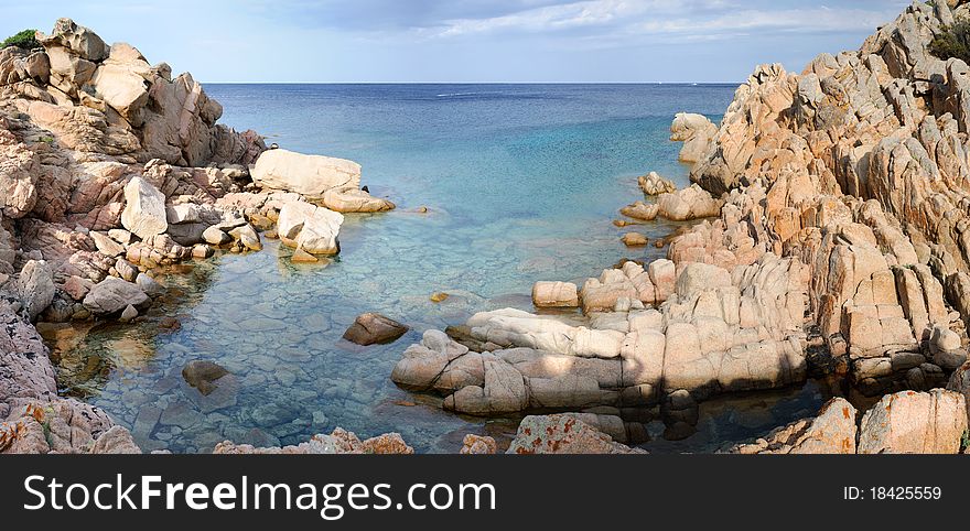 Rocks on the sea in Porto Massimo La Maddalena in Sardinia Island. Rocks on the sea in Porto Massimo La Maddalena in Sardinia Island
