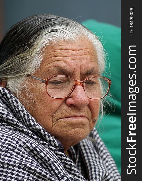 Portrait shot of indian old women. Portrait shot of indian old women.