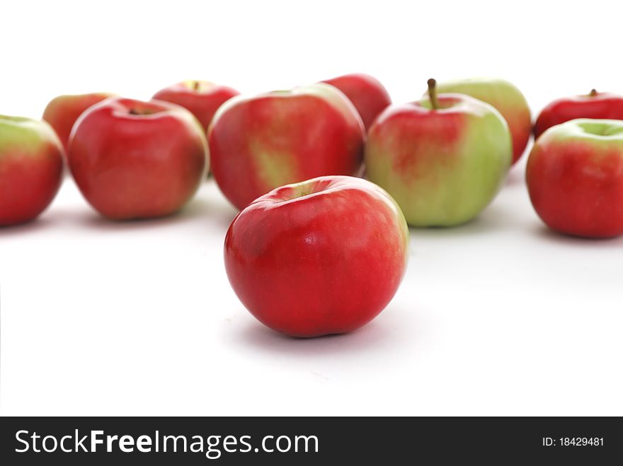 Apples on white background. Isolated apples.