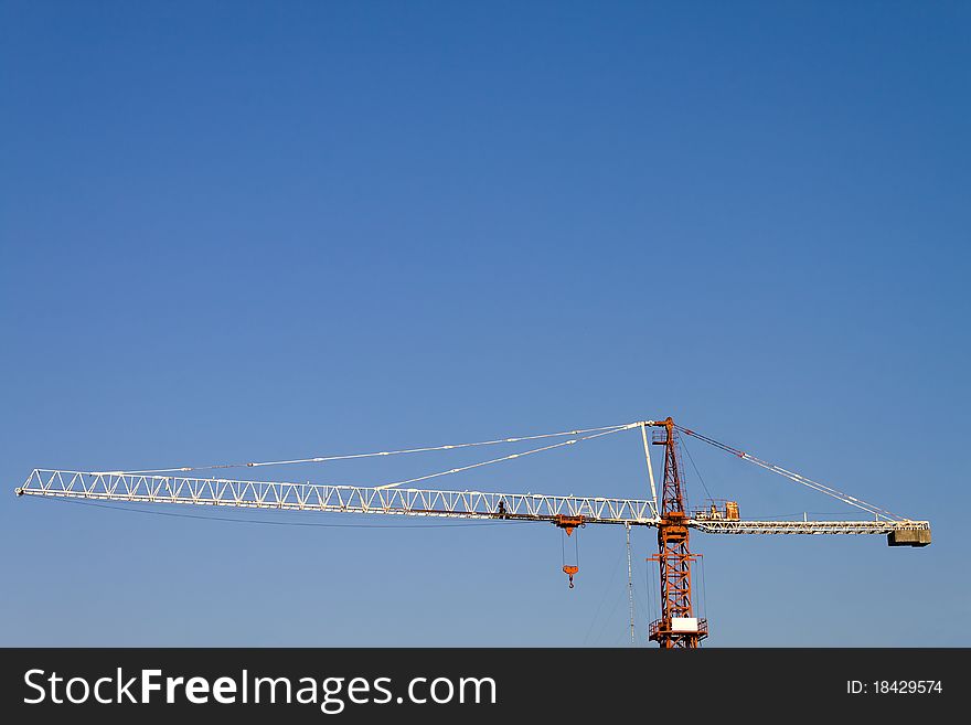 Photography of machine crane and sky. Photography of machine crane and sky