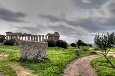 HDR Image Of The Selinunte Temples 08 Royalty Free Stock Photo HDR Image Of The Selinunte Temples 08 Royalty Free Stock Photo