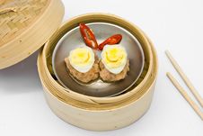 Chinese Steamed Dimsum Egg Royalty Free Stock Photo