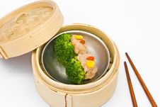 Chinese Steamed Dim Sum Broccoli Royalty Free Stock Photos Chinese Steamed Dim Sum Broccoli Royalty Free Stock Photos