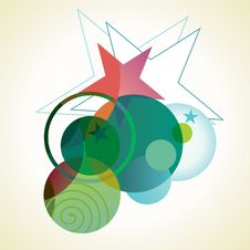 Stars, Bubbles And Twisted Lines. Royalty Free Stock Photo Stars, Bubbles And Twisted Lines. Royalty Free Stock Photo