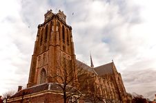 Old Church In Fortified Dordrecht Royalty Free Stock Image Old Church In Fortified Dordrecht Royalty Free Stock Image