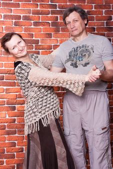 Happy Seniors Couple In Love Stock Photo