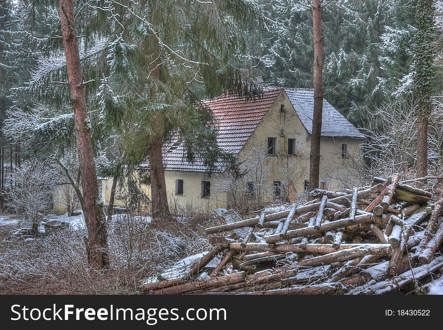 Old House In The Middle Of The Forest