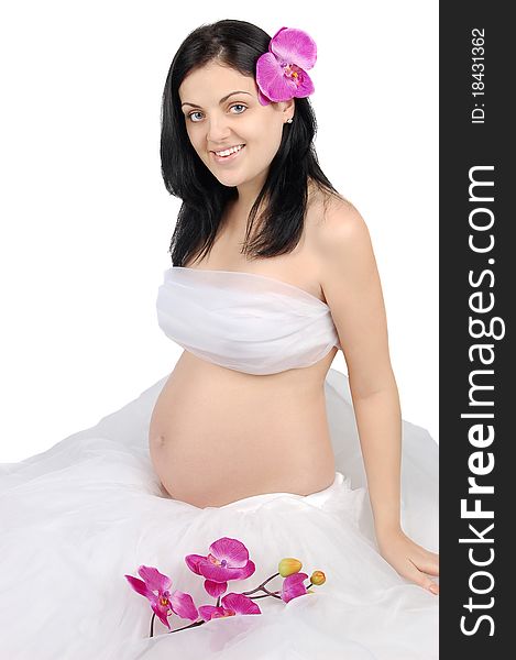 Beautiful young pregnant woman