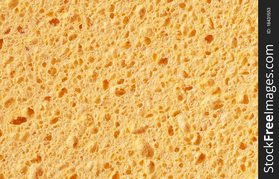 A texture of orange sponge