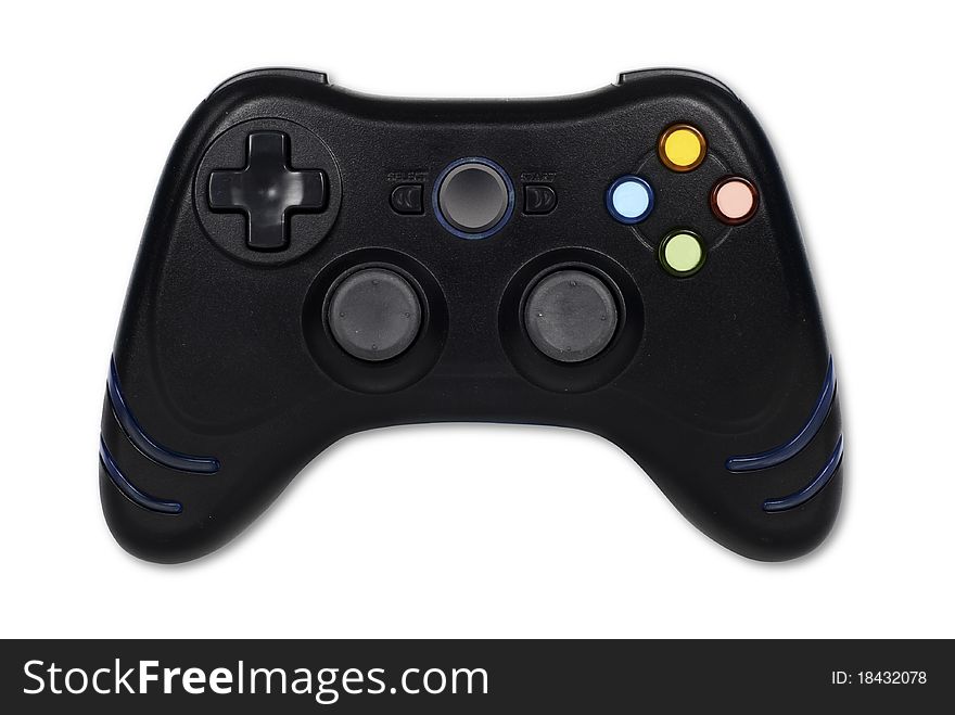 Game Controller on white with clipping path