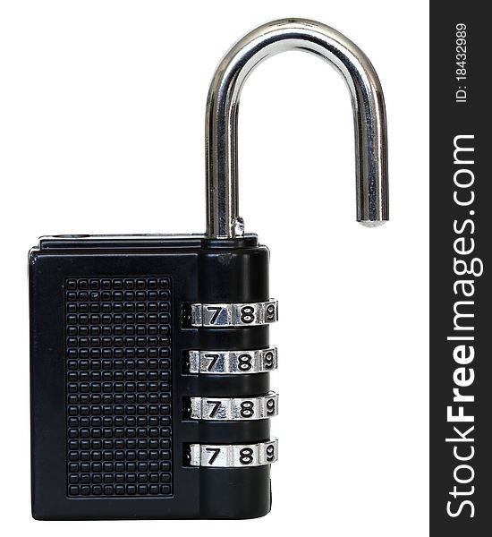 Opened padlock