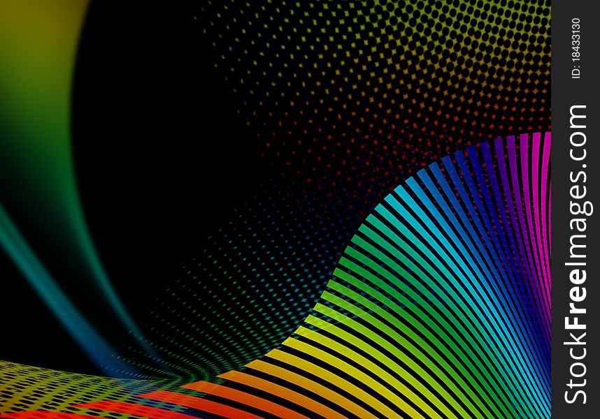 Rainbow abstract background, illustration. Rainbow abstract background, illustration