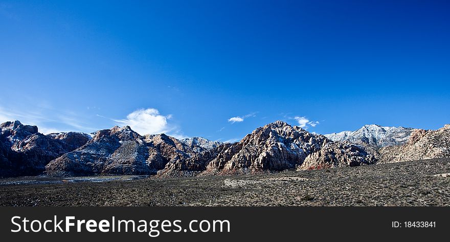 Photograph of the Mojave Desert just outside Las Vegas